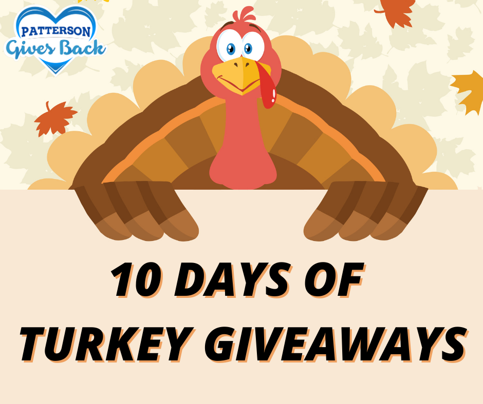 10 DAYS OF TURKEY GIVEAWAYS Patterson Gives Back
