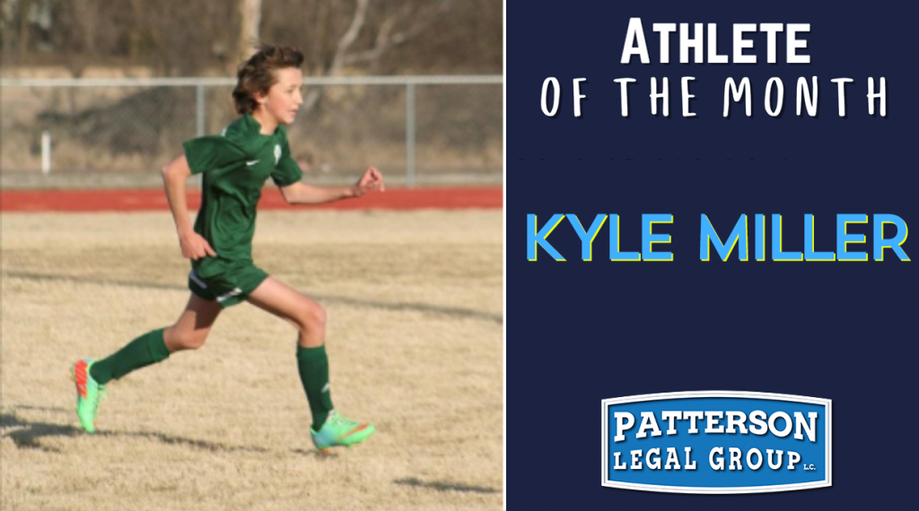 Kyle Miller - Patterson Gives Back student athlete of the month. 